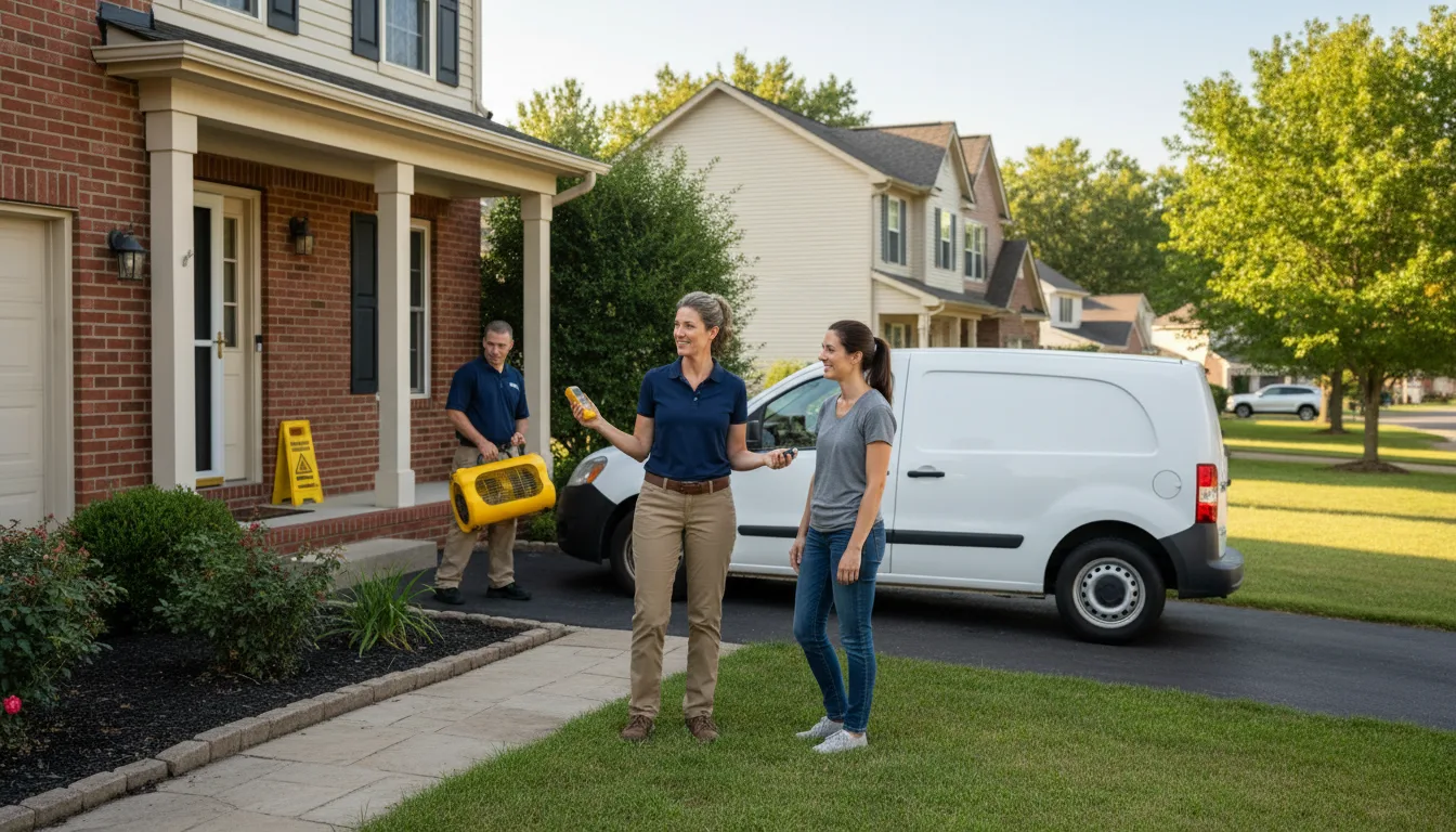 Residential water damage restoration in East Thermopolis, WY